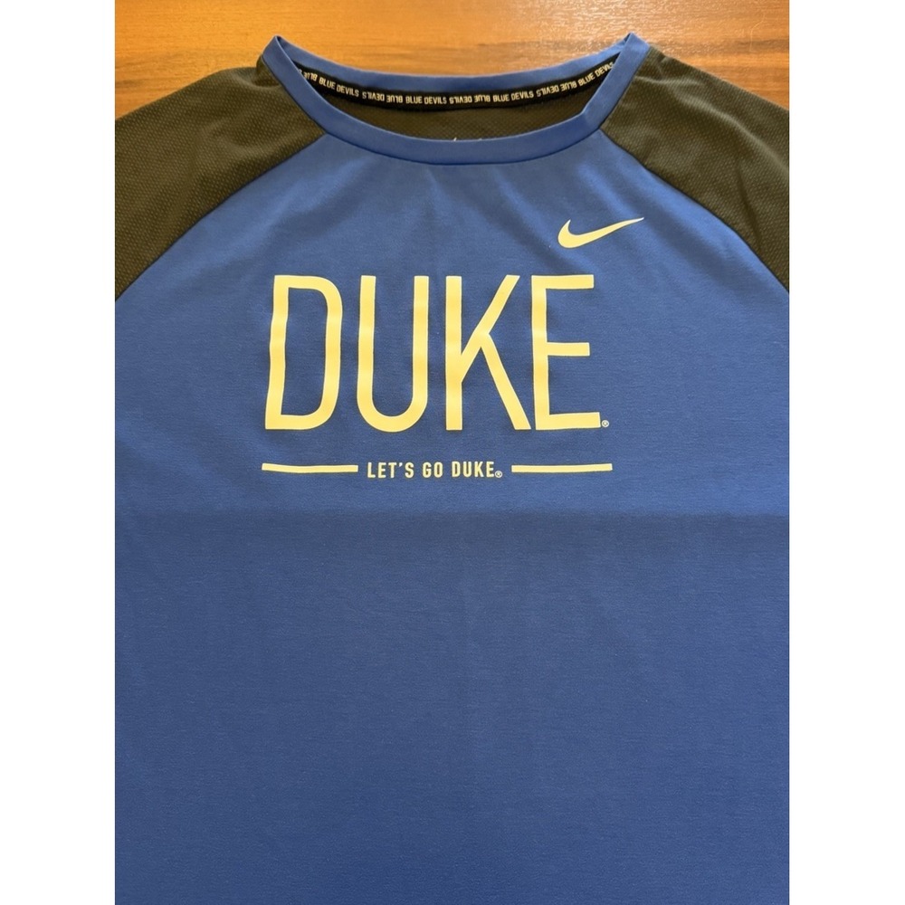 Nike Duke Blue Devils University Long Sleeve Shirt NCAA Black Men's Size Large L - Picture 5 of 12